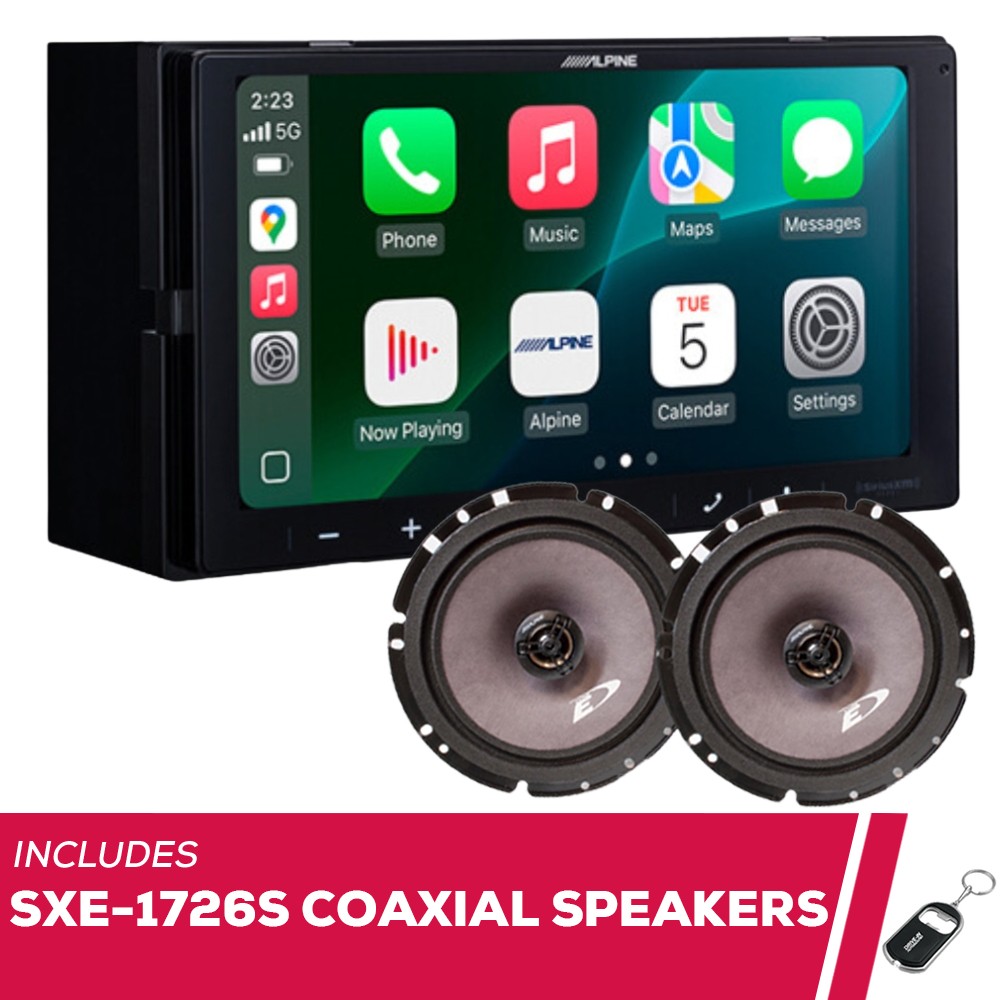 Alpine ILX-W770 6.75″ Digital Multimedia with SXE-1726S Coaxial Speakers