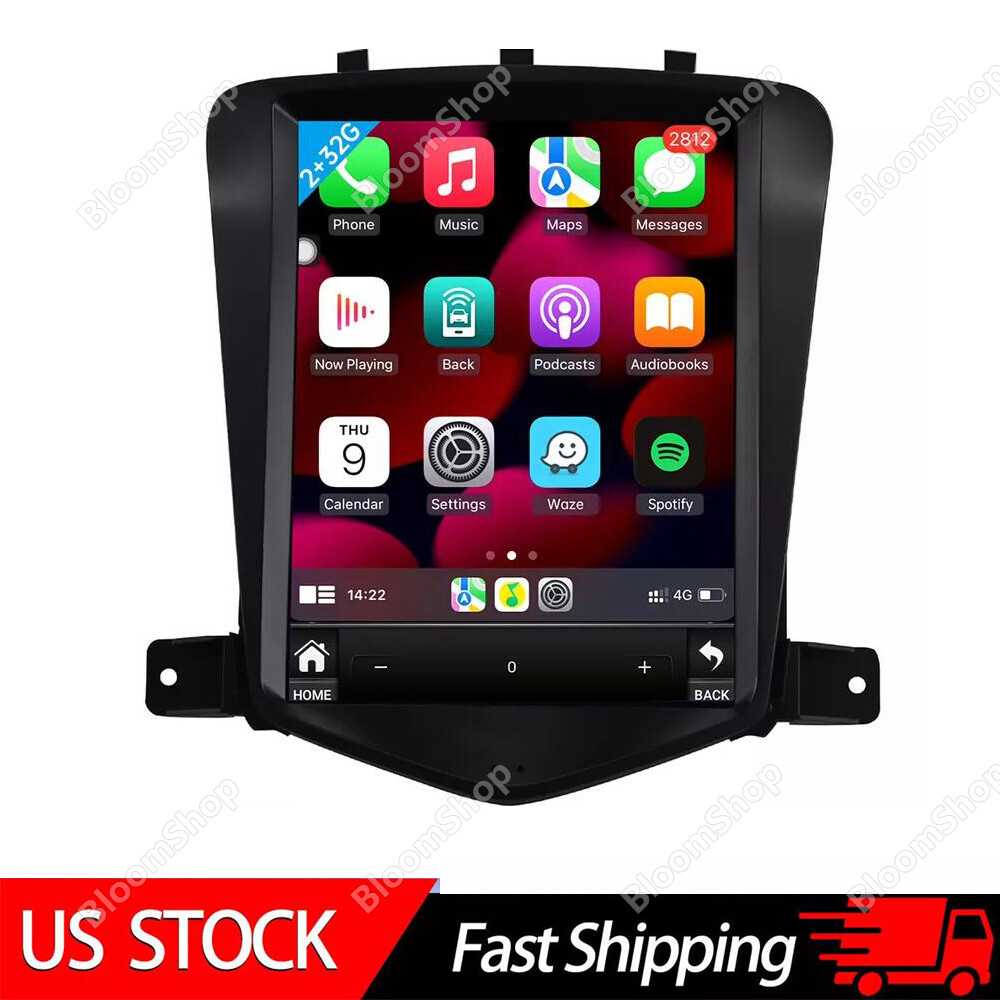 Android 15 Apple Carplay GPS NAVI Car Radio Stereo 32G For Chevy Cruze 2009-2015