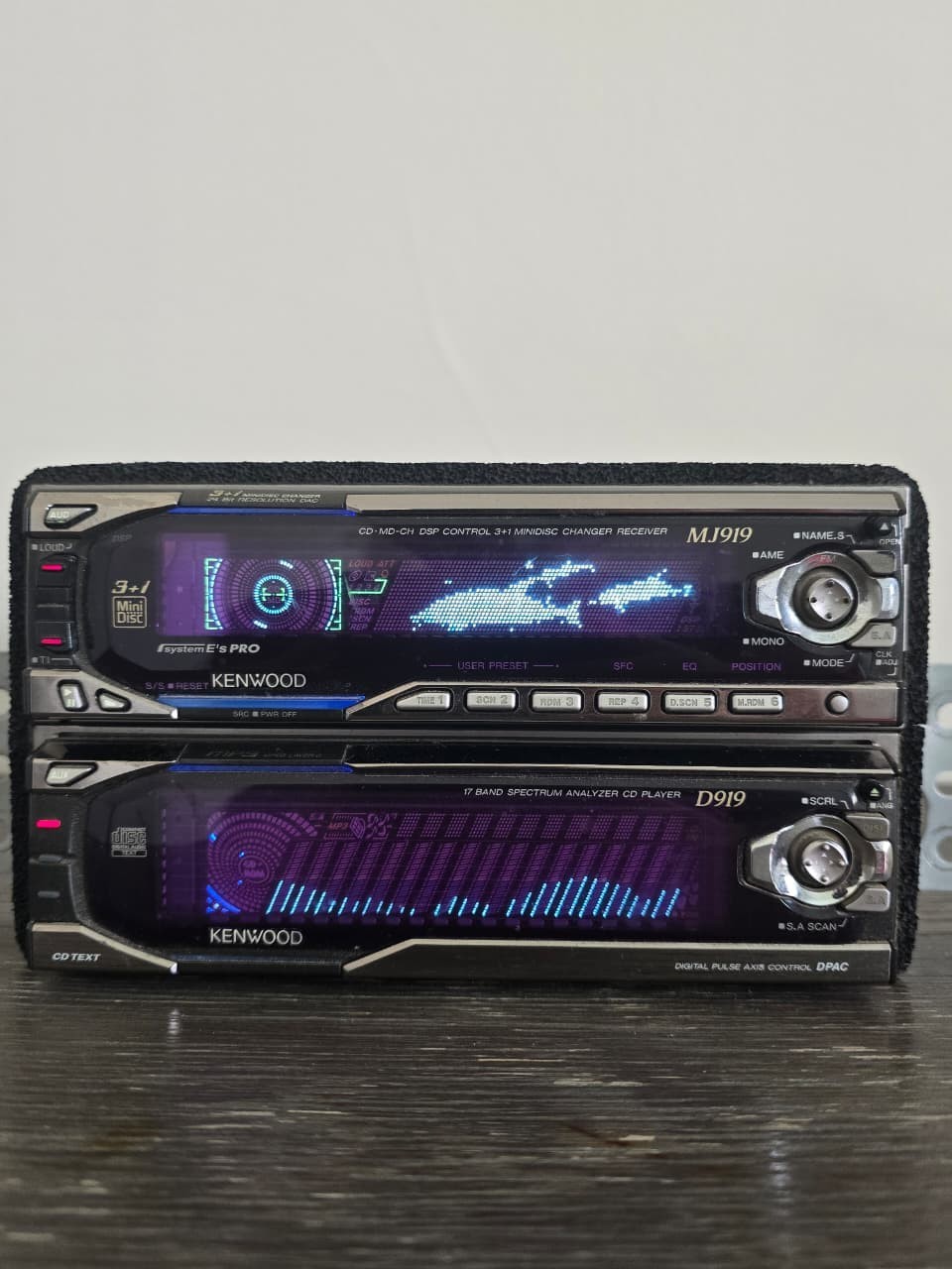 Kenwood MJ919 + D919 CD/3+1 MiniDisc Car Stereo DSP JDM – MD Error 99