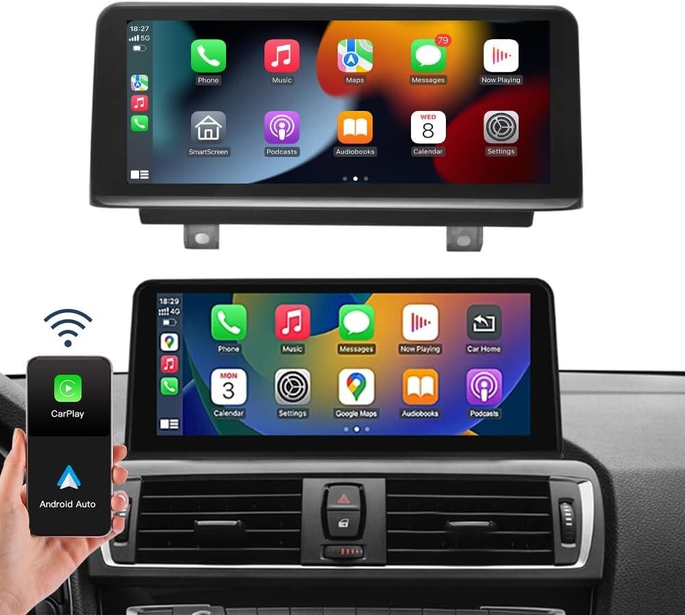 Wireless Carplay/Android Auto 10.25” Touchscreen for BMW 1/2 Serie F20 NBT