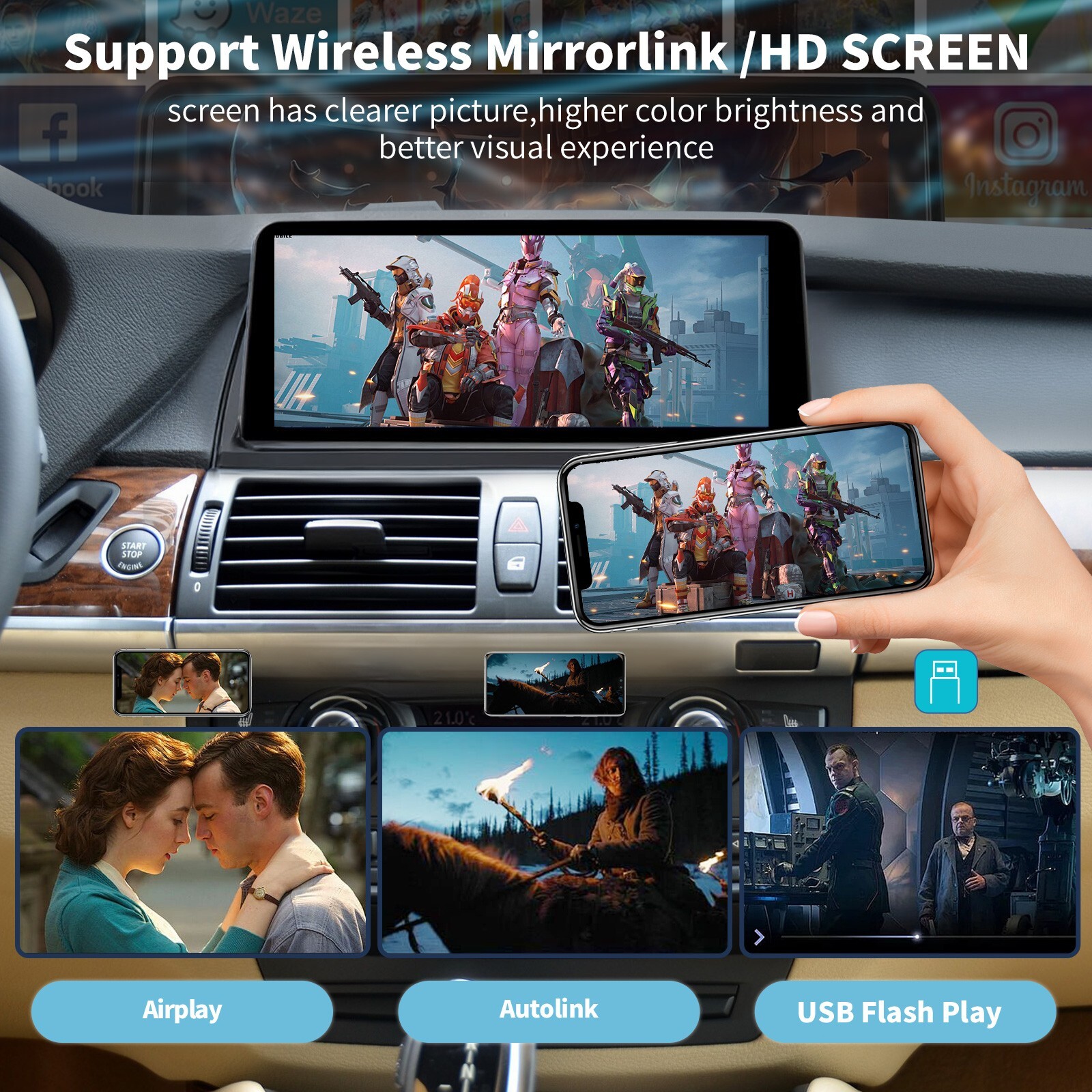 10.25” Touchscreen Carplay/Android Auto for BMW X5 X6 CCC E70 E71 2007-2010