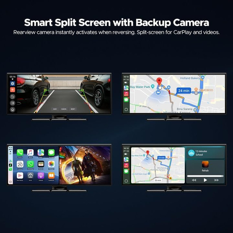 11” Wireless Carplay Touchscreen with Netflix, YouTube, GPS, Bluetooth & More