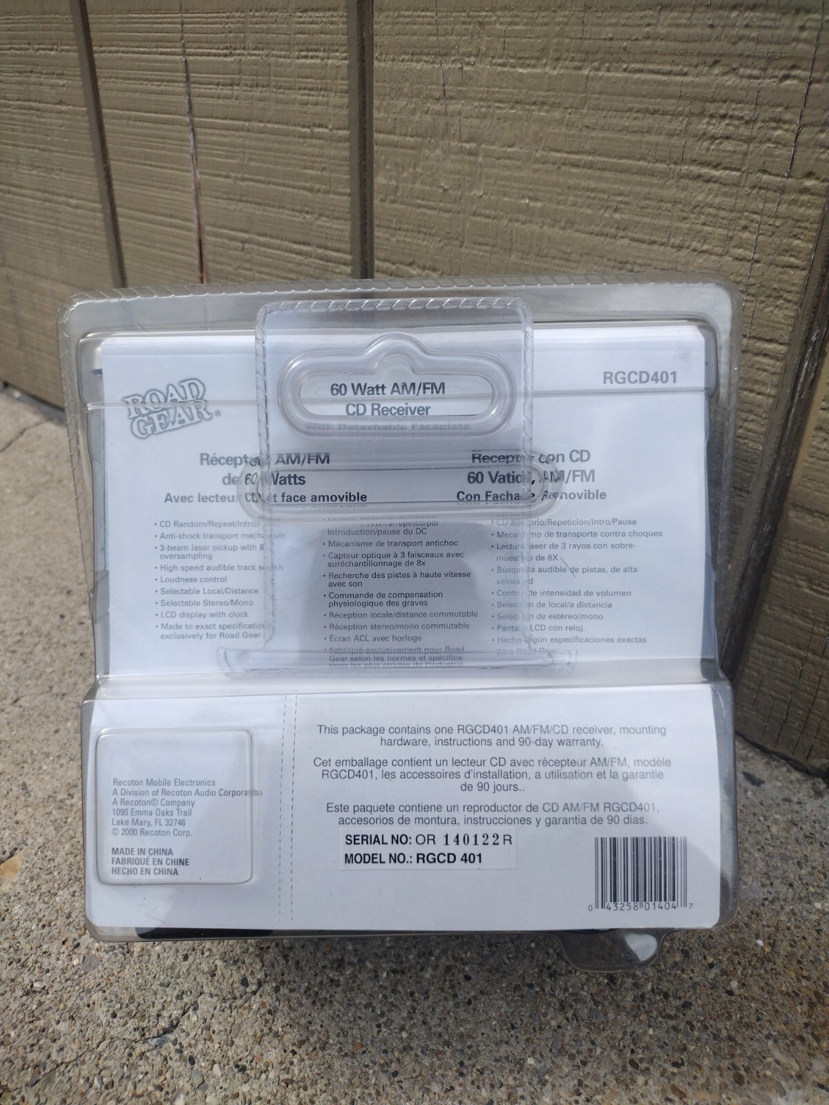 Vintage Road Gear 60 Watt AM/FM CD Receiver SEALED RGCD401