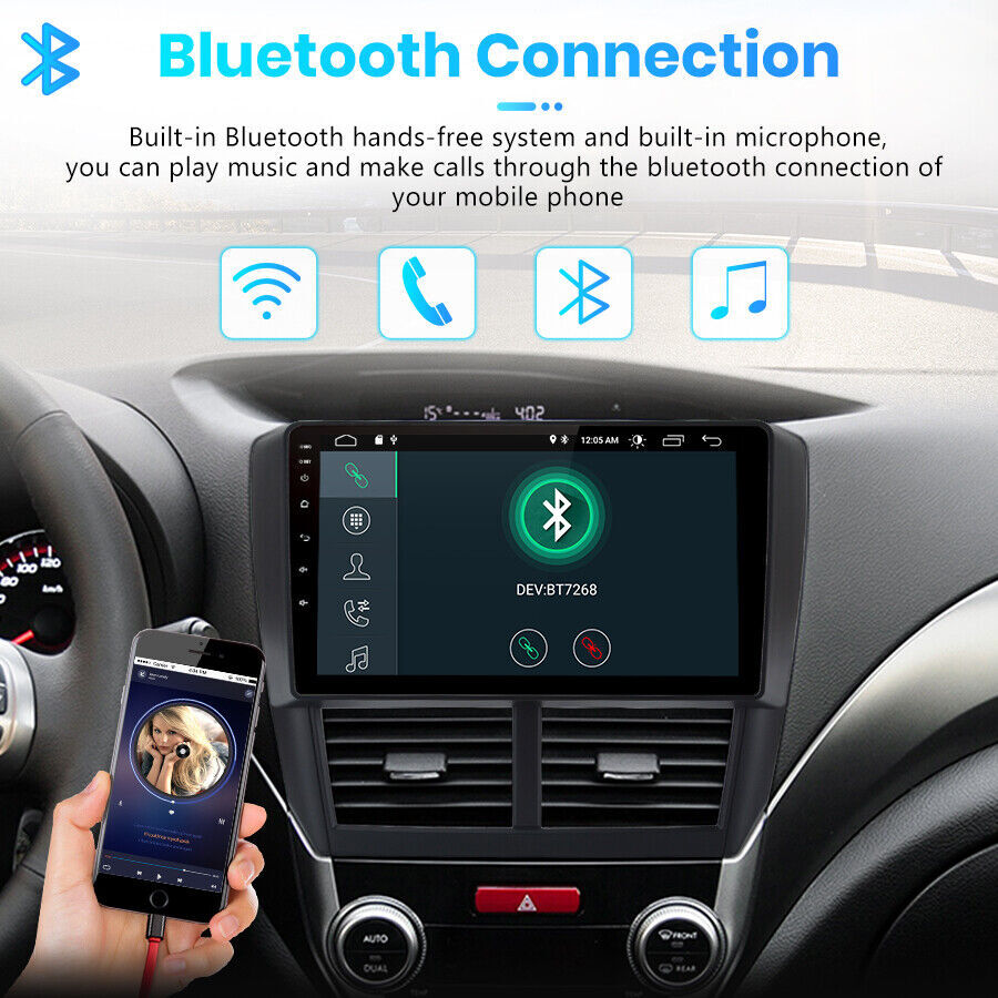 Apple CarPlay For Subaru Forester Impreza 2009-2013 Car Stereo Radio GPS Navi FM