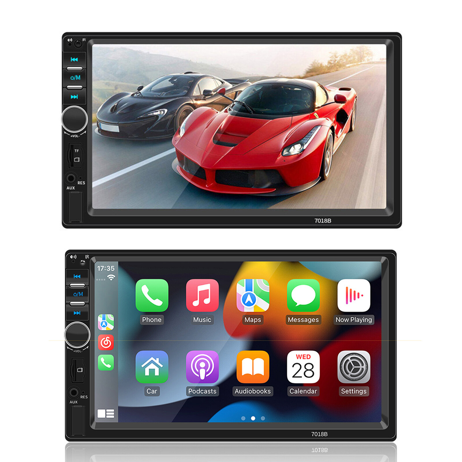 7″ Double Din Car Stereo Audio MP5 Player USB FM Multimedia Radio & Camera 7018B