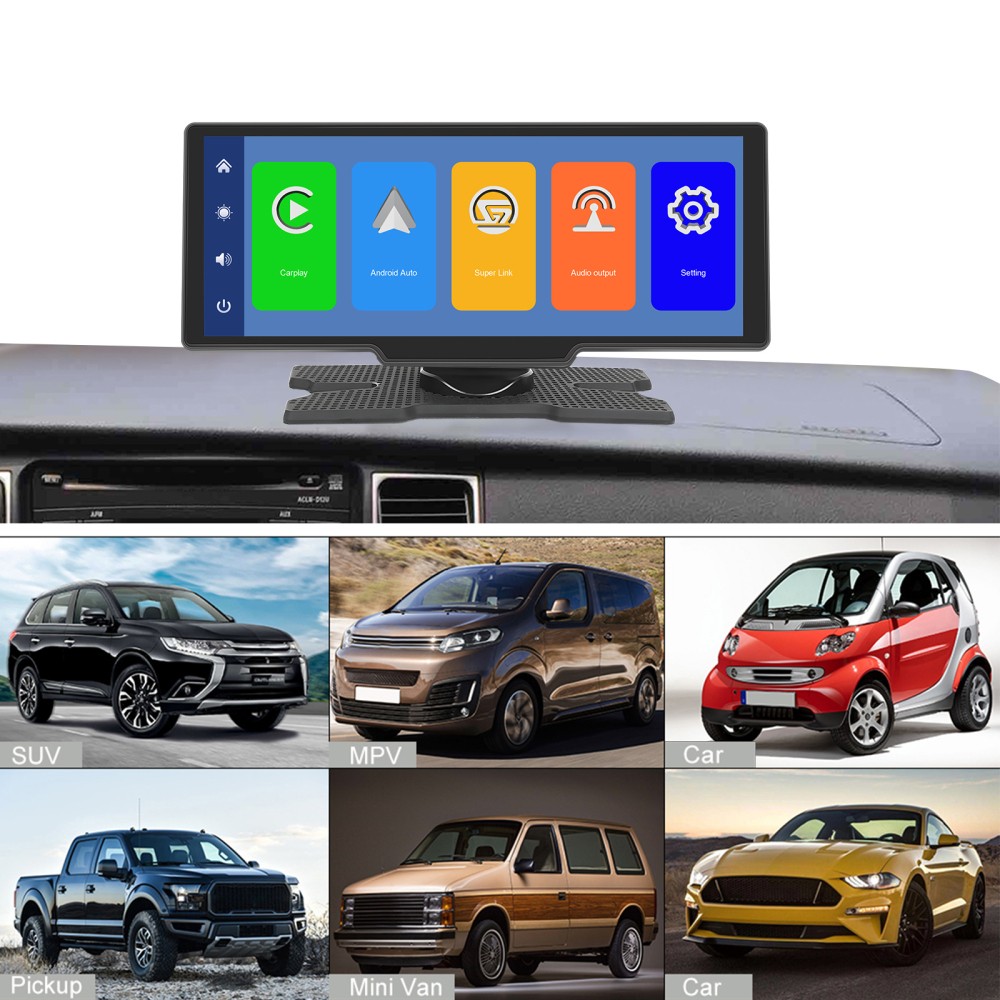10.26′ 4K Car Wireless Apple CarPlay Android Auto FM Touch Screen Radio Universa