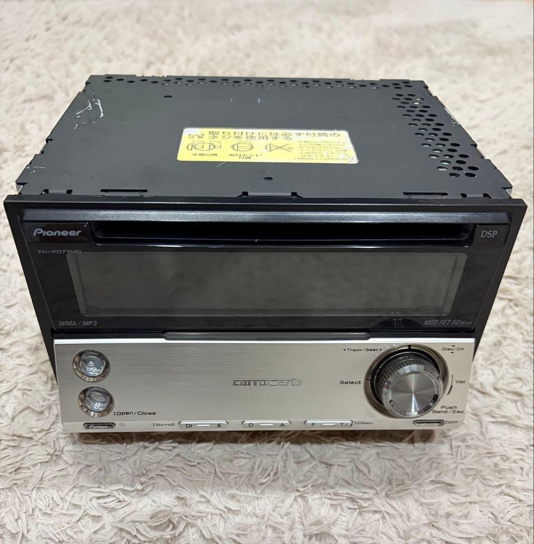 Pioneer Carrozzeria FH-P077MD 2DIN CD MD Player Tested Working Japan #O6112