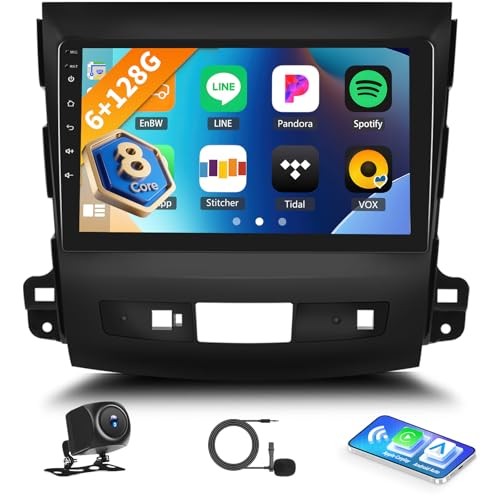 [6+128G] 8-Core Android 15 Car Radio Stereo for Mitsubishi 8 Core 6+128G