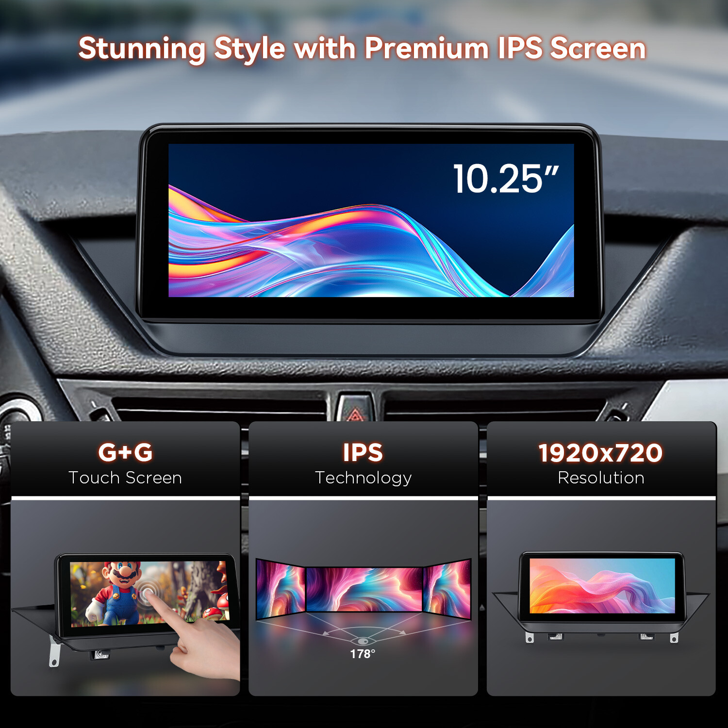 For BMW X1 E84 CarPlay Android14 Car Stereo Radio Wifi Navigation GPS 64G 10.25″