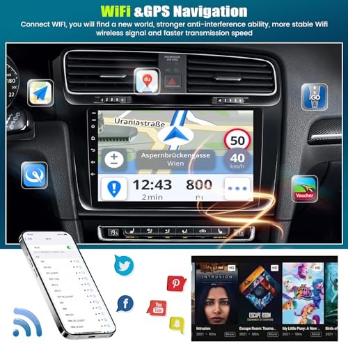 [6+128G] 8-Core Android 15 Car Radio Stereo for Mitsubishi 8 Core 6+128G