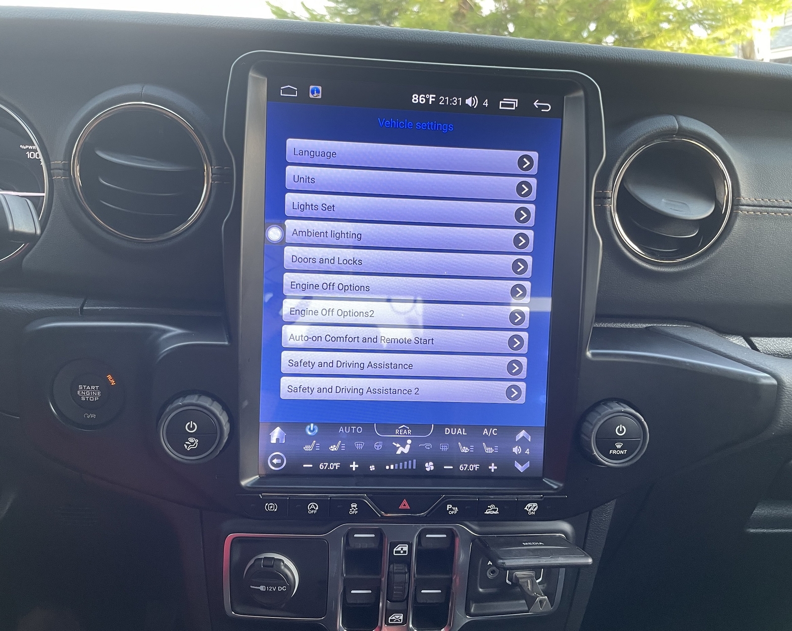 12.1″ Car Radio For Jeep Wrangler Jl Gladiator 2018-2022 Gps Navigation Stereo