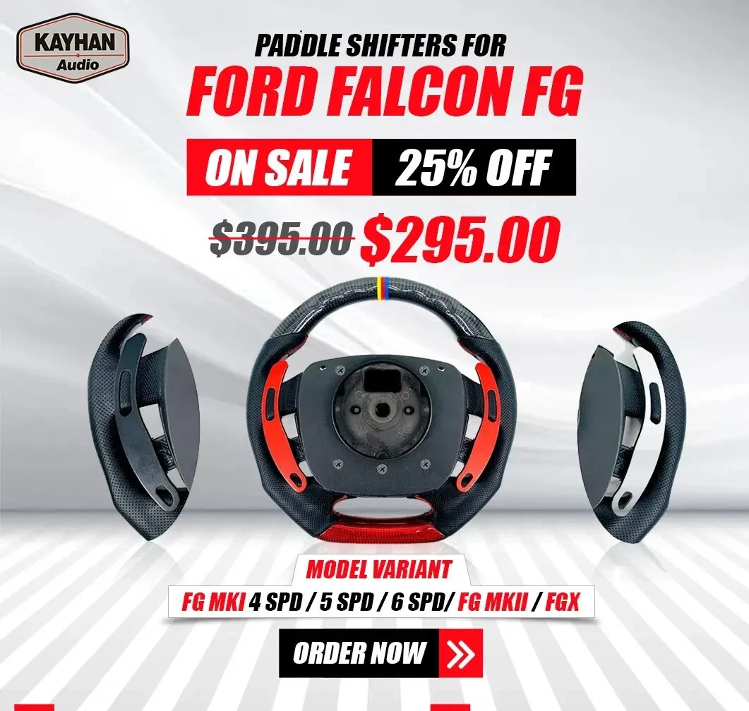 Paddle Shifters For FORD Falcon FG MK1/MK2/FG-X (4SPD, 5SPD & 6SPD)