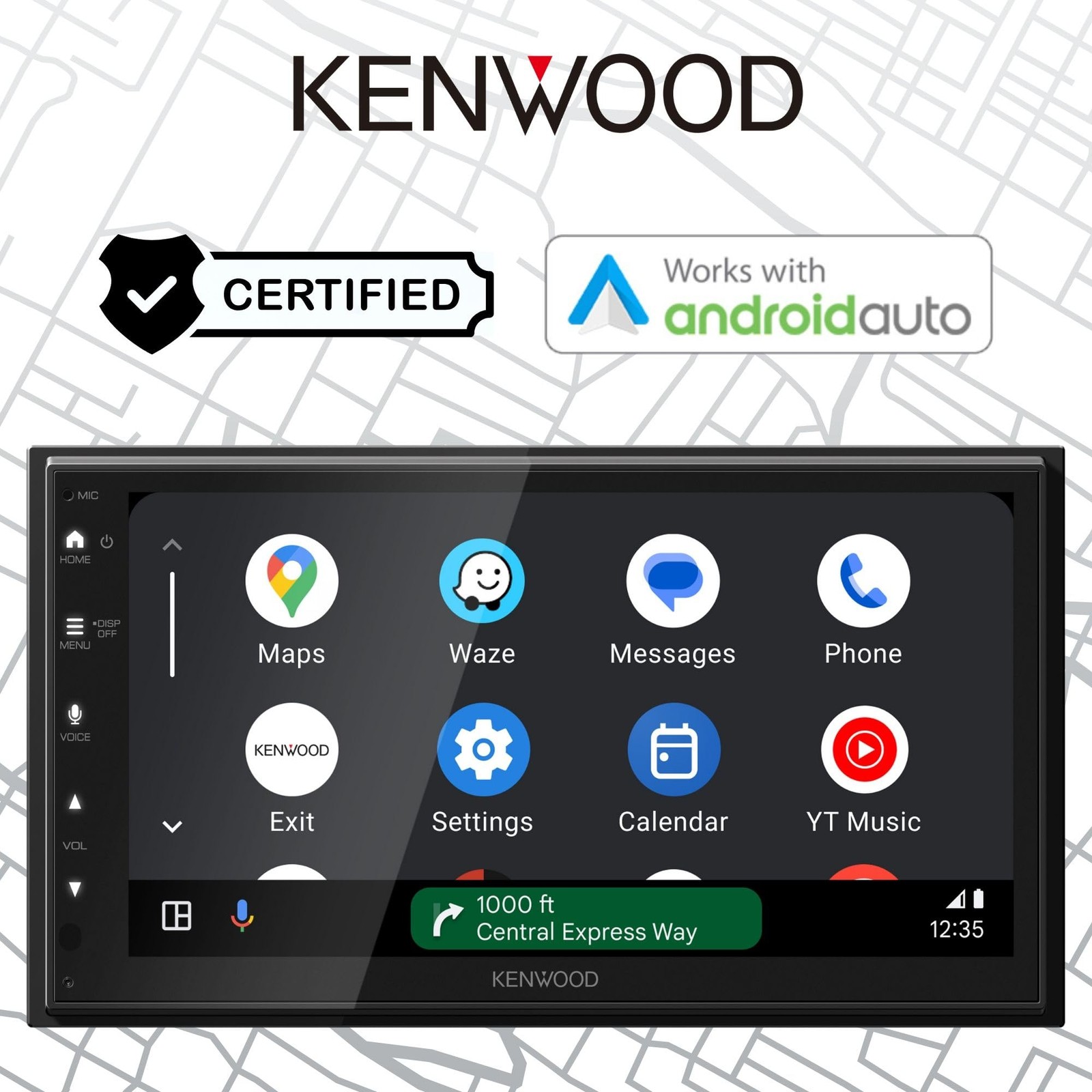 KENWOOD DMX4710S Digital Car Stereo 50W x 6-Ch, Apple CarPlay, Bluetooth