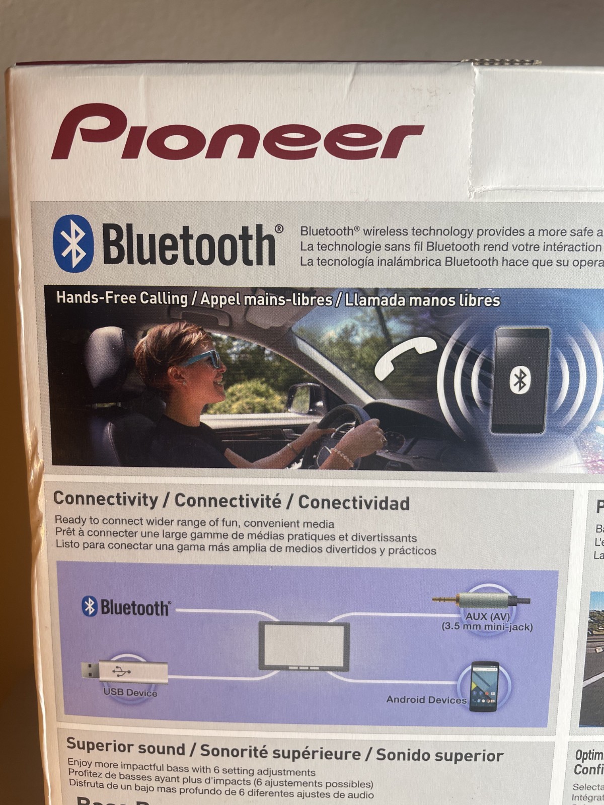 Pioneer DMH-100BT, Touchscreen, Bluetooth, USB, Receiver Stereo BRAND NEW