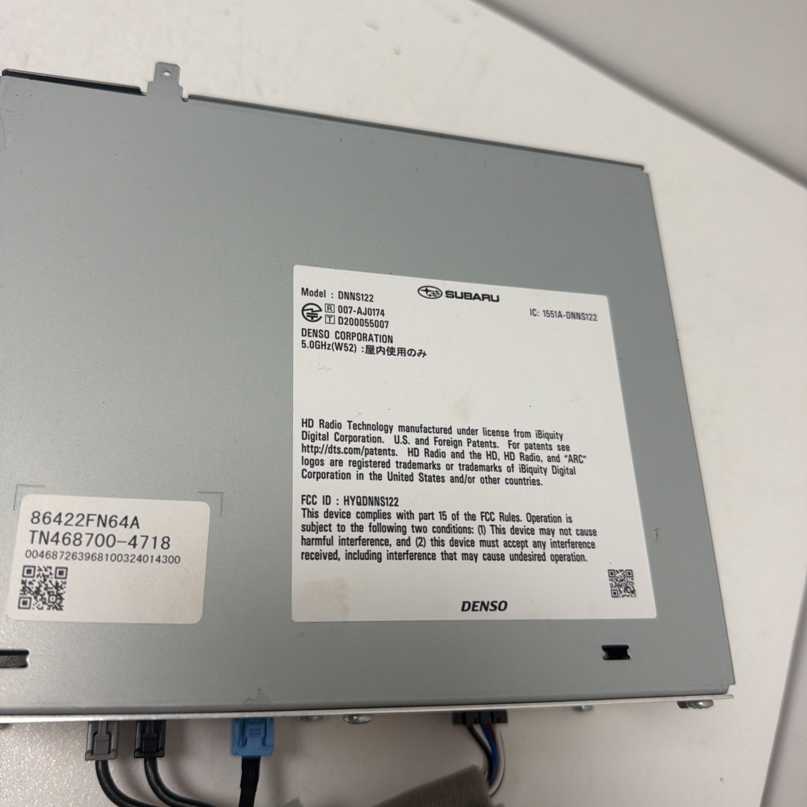 2020-2022 Subaru Legacy Outback CCU Navigation Radio Head Unit Recei (NJL022031)