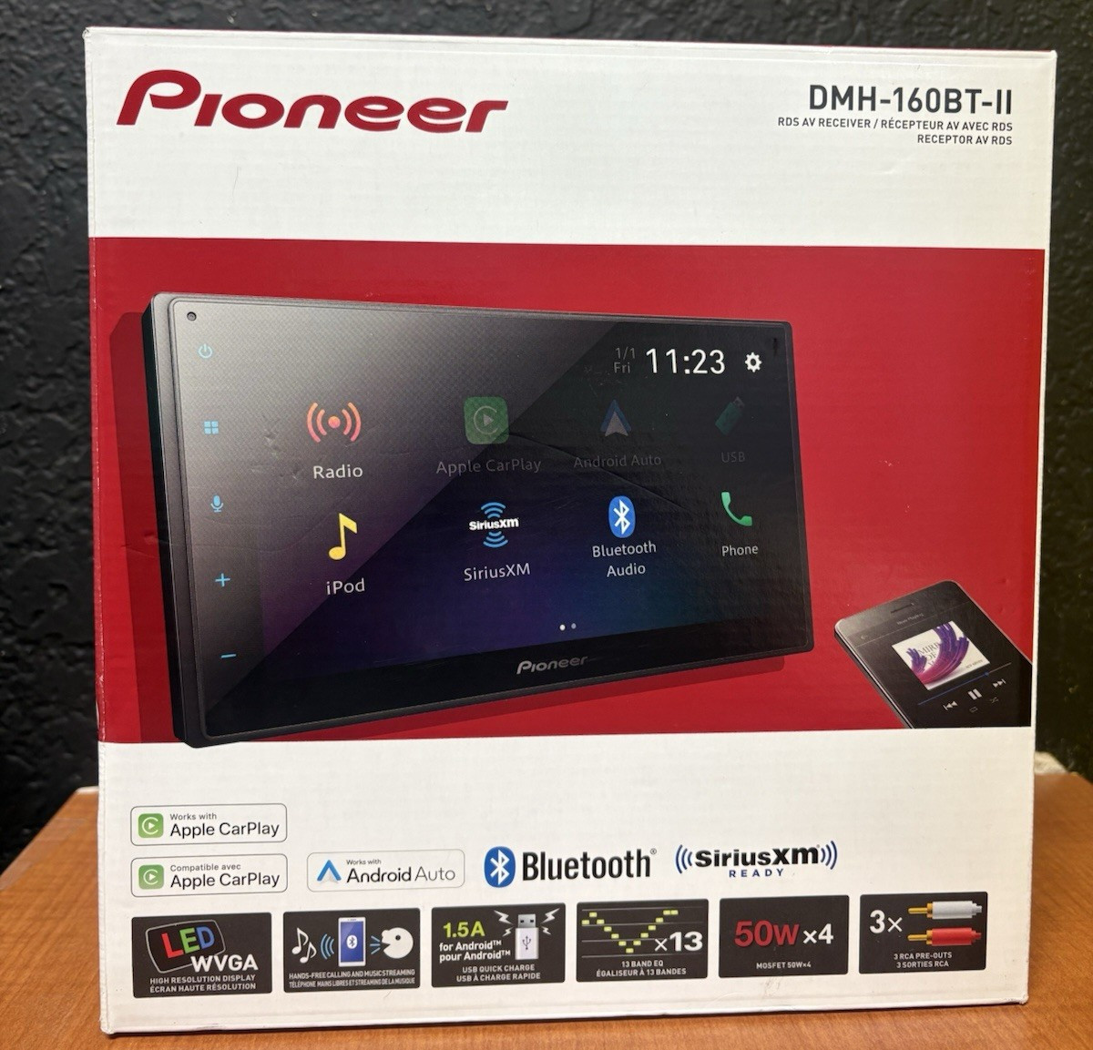 PIONEER DMH-160BT-II RDS Digital Media AV Receiver 9″ Black (BRAND NEW)