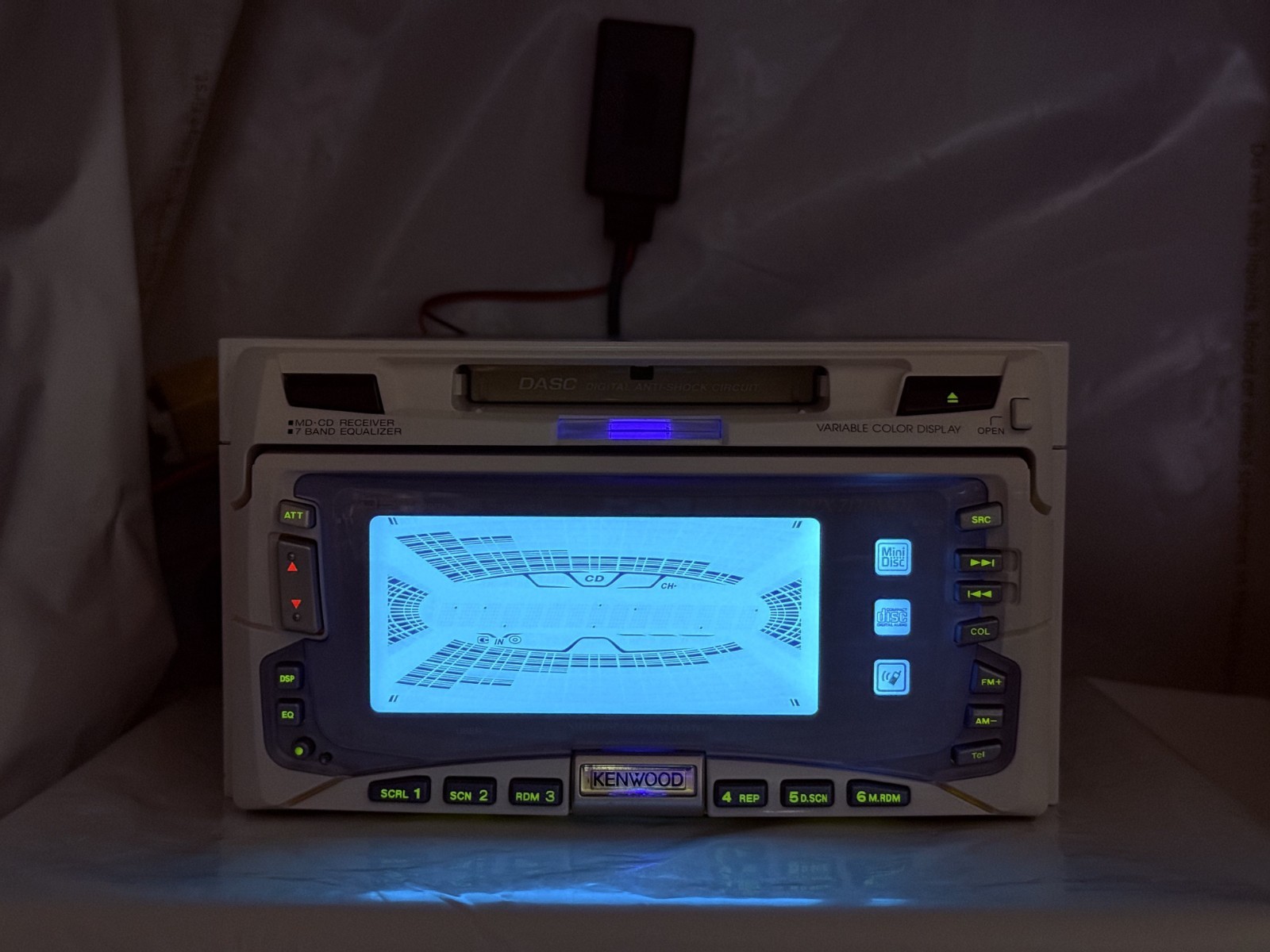 KENWOOD DPX-7170MDi White 2DIN CD MD Player JDM w/ External Bluetooth Japan