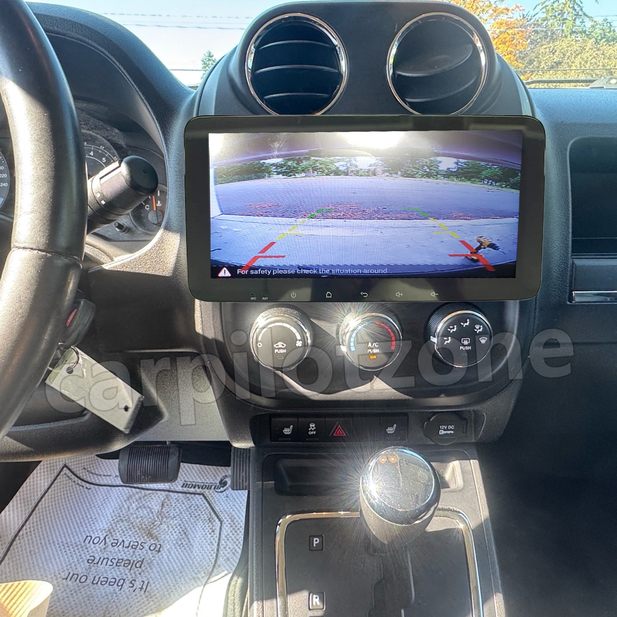 Wifi CarPlay Android 15.0 Radio GPS Stereo DSP 2+64G For Jeep Compass 2009-2016