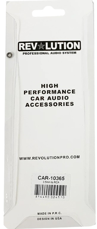 4 PACK Car Audio Cable Extension 3.5mm to Dual RCA 6ft
