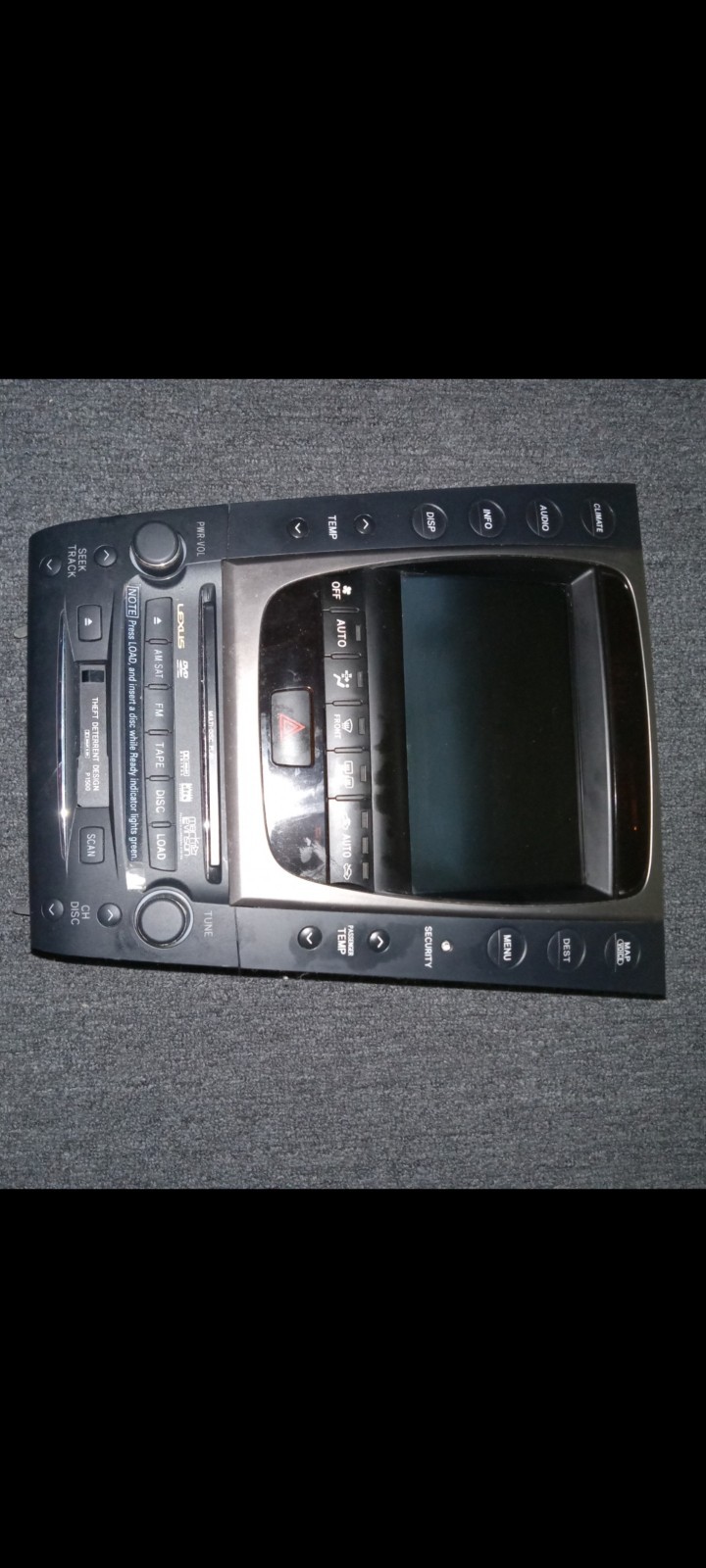 Lexus 2006 GS350/GS430 Touch Screen Navigation Radio Screen & Mark Leviston Amp