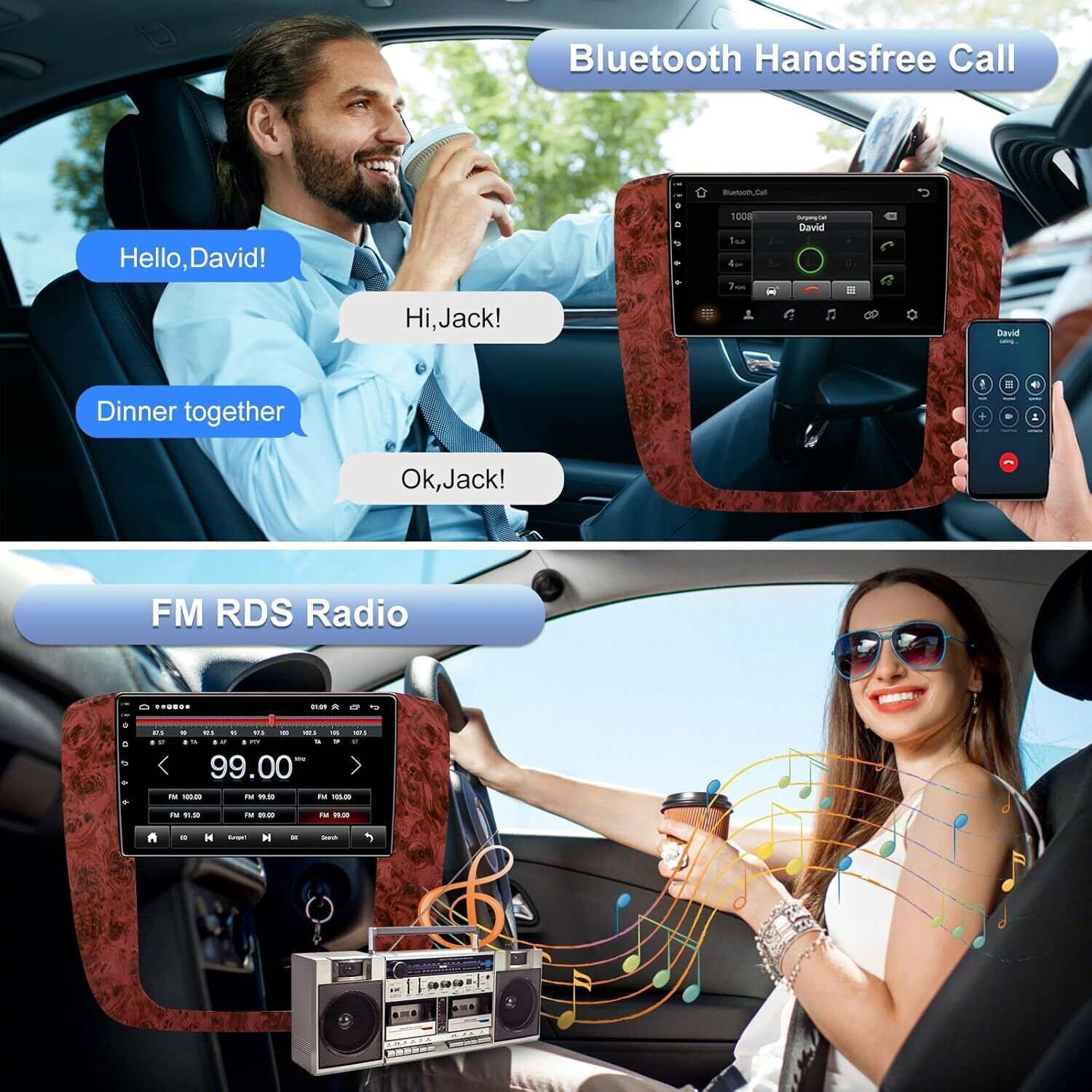 Carplay Radio Stereo Radio for Chevrolet Chevy Silverado Tahoe Suburban 1280*800
