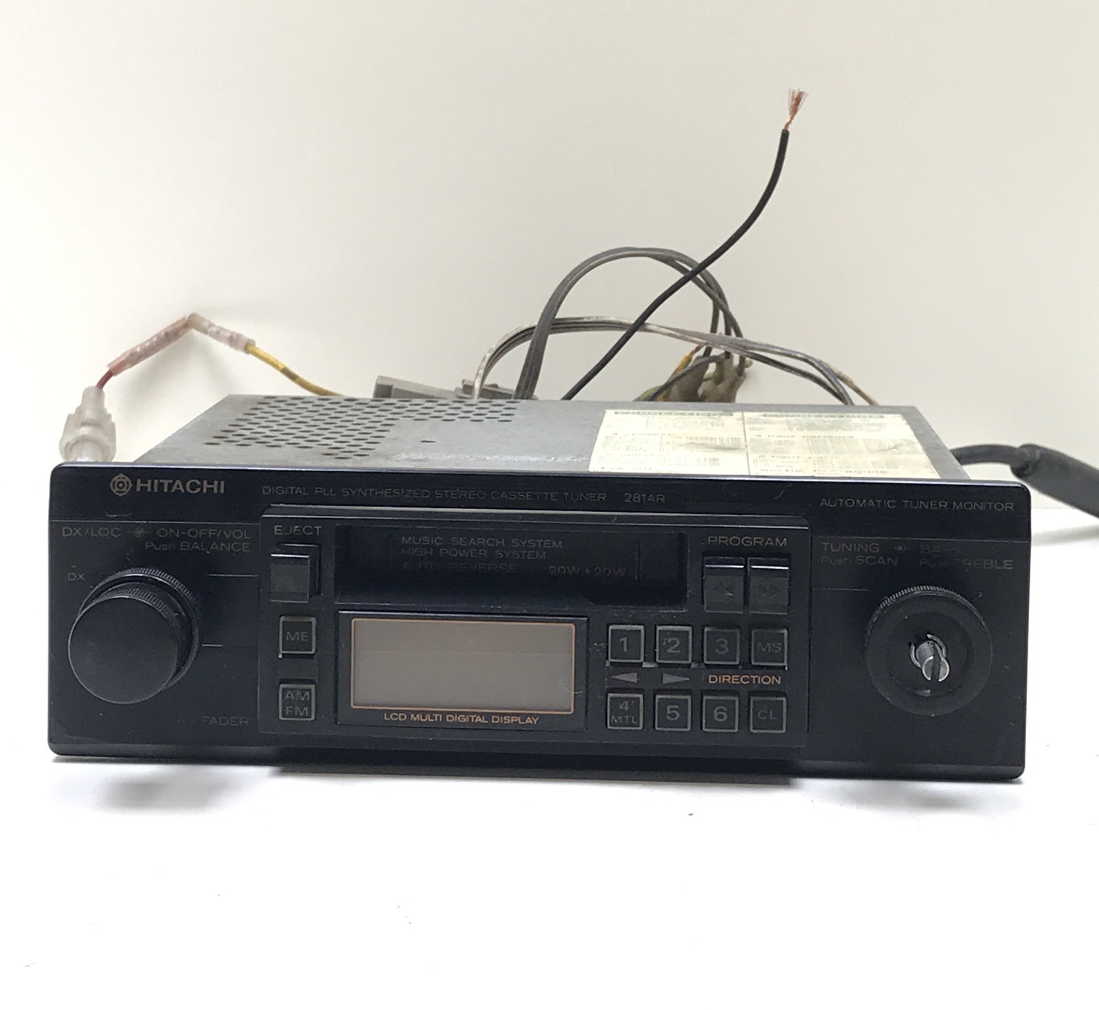 Hitachi Digital PLL Synthesized Stereo Cassette Tuner 281AR Automatic CSK-281AR