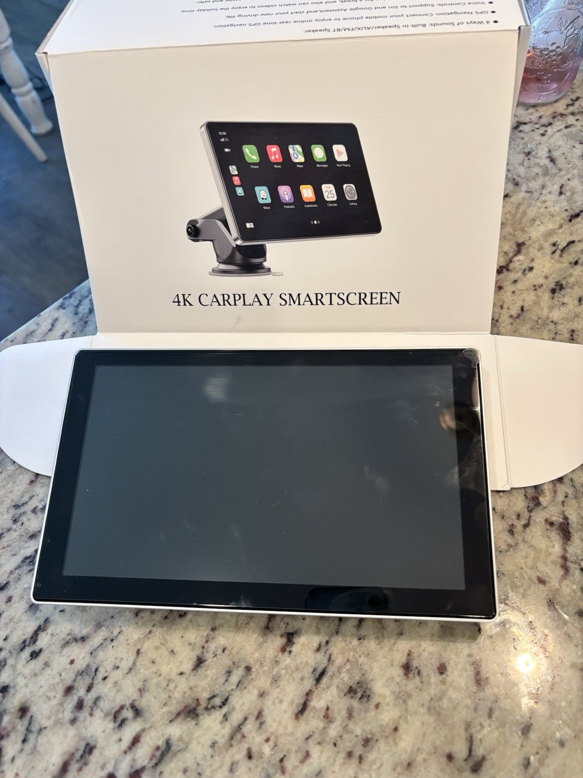 Oscio9″ Wireless Carplay Android Auto Screen with 4K Dash Cam & 1080P Backup cam