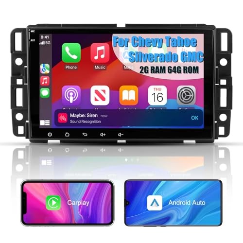 8″ Touch Screen Radio for Chevy Silverado Tahoe Impala GMC Sierra Yukon, 2+64GB