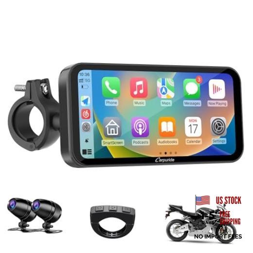 W603D Motorcycle GPS Carplay Screen, Wireless CarPlay & Android Auto 6.3 inch