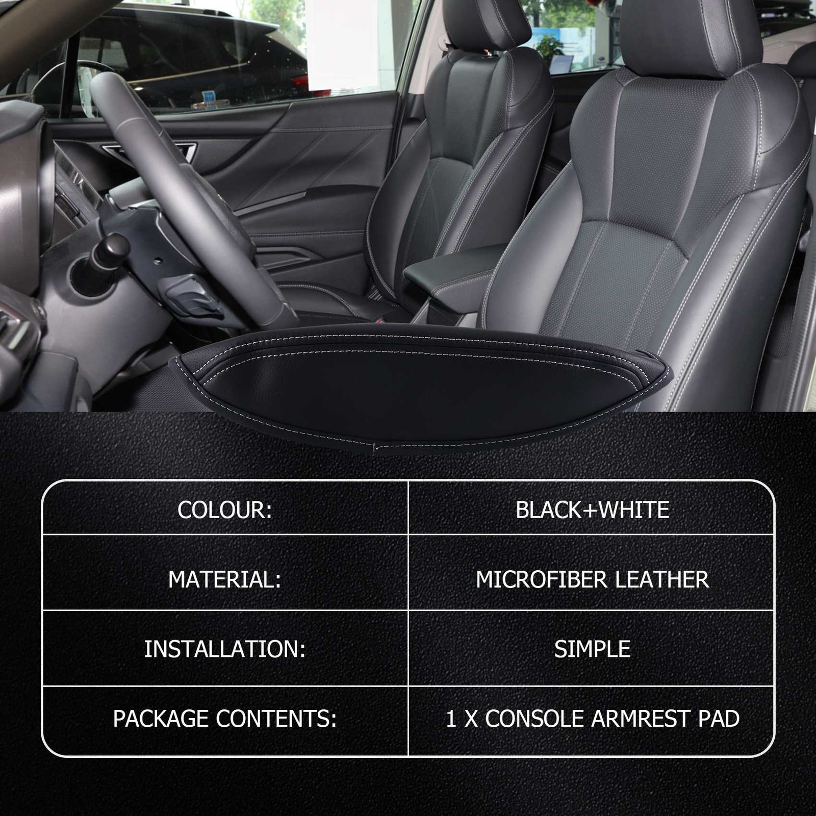 Car Center Console Armrest Cover Armrest Cushion Pad for Forester 20196635