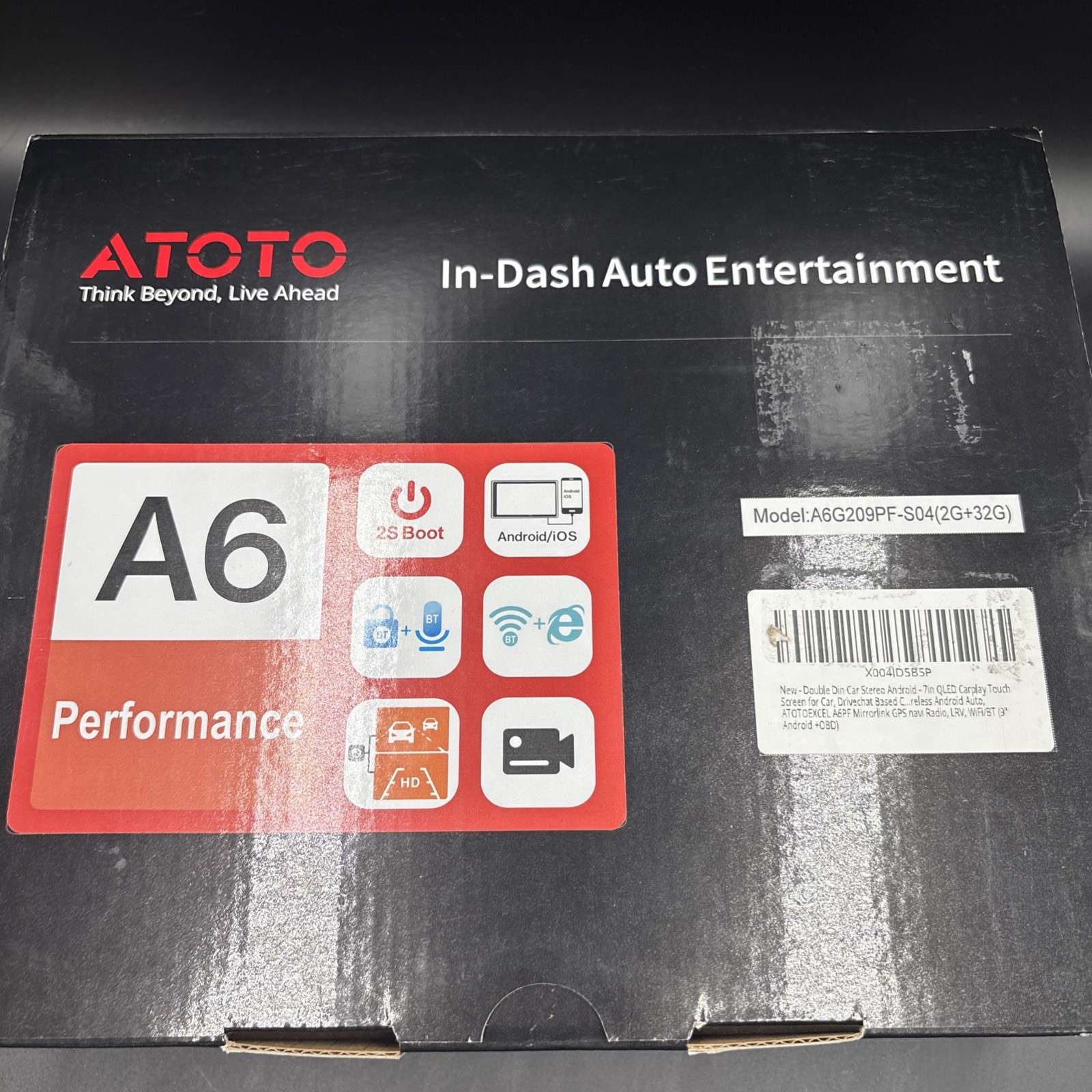 ATOTO A6 PF Android Car Stereo 2G+32G, Wireless CarPlay A6G209PF
