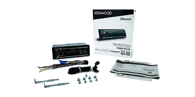 Kenwood KMM-BT38 Bluetooth Car Stereo w/USB AM FM MP3 Multi Color LCD & Alexa