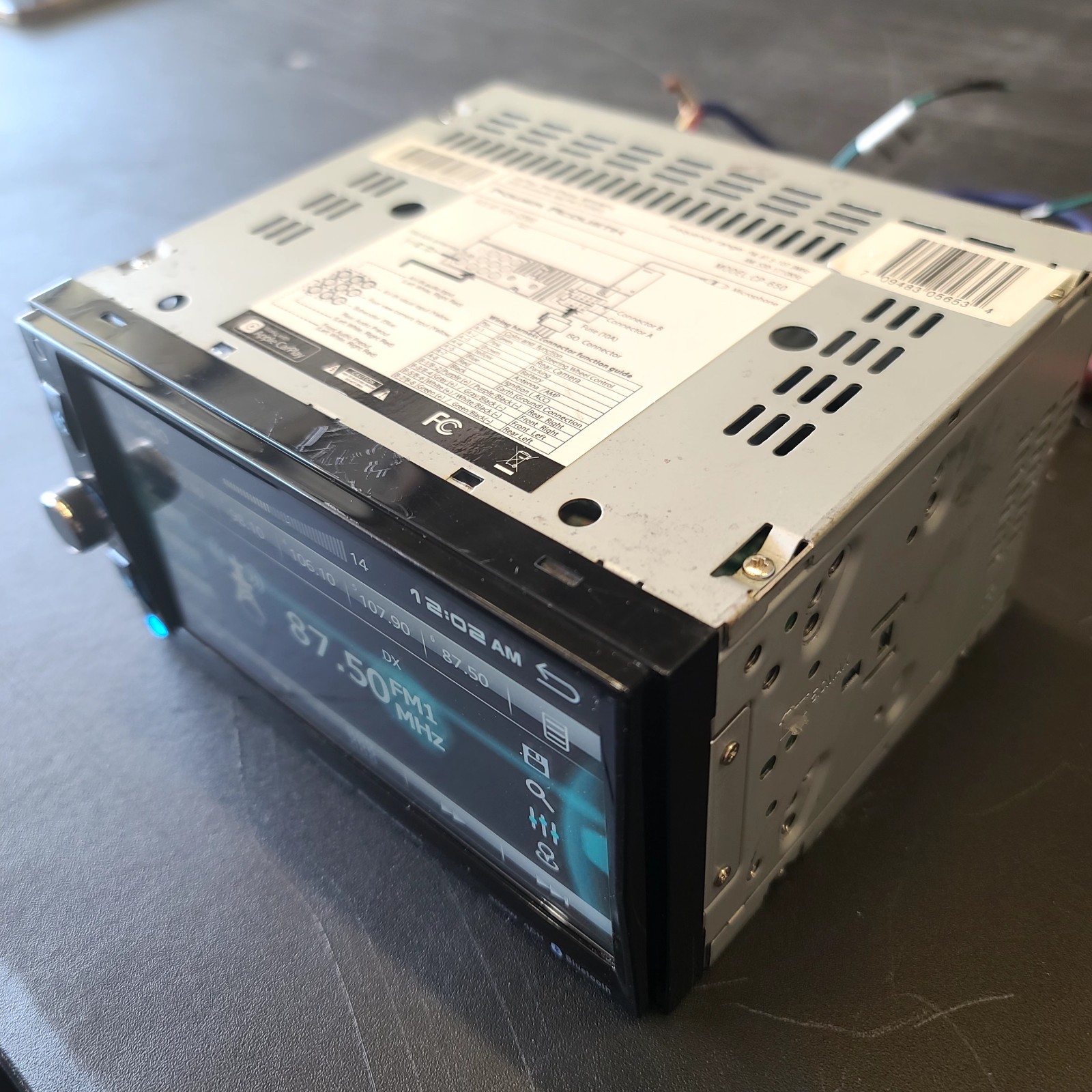 POWER ACOUSTIK CP-650 Double DIN For Parts
