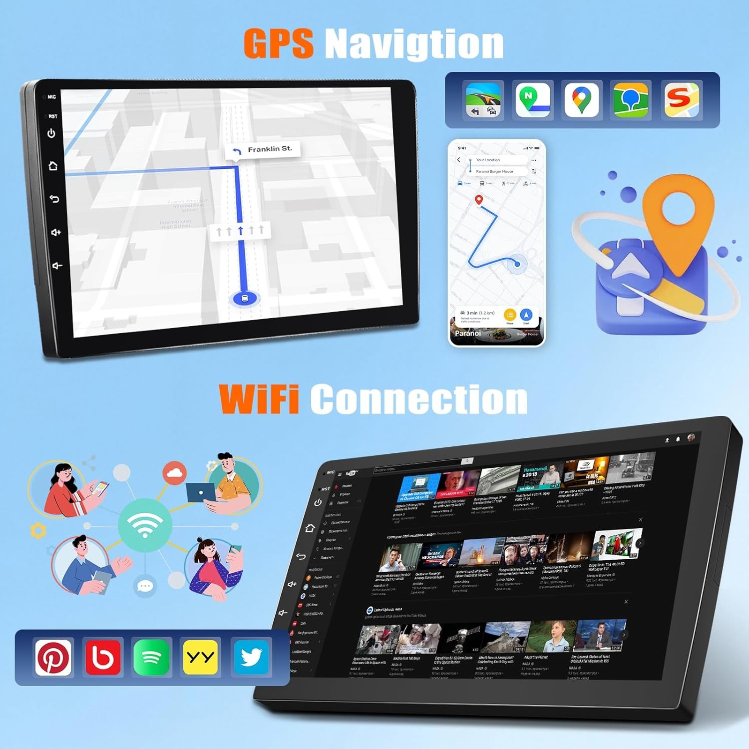 for Ford F150 Radio Upgrade 15 16 17 20,12.1inch QLED Touch Screen Stere