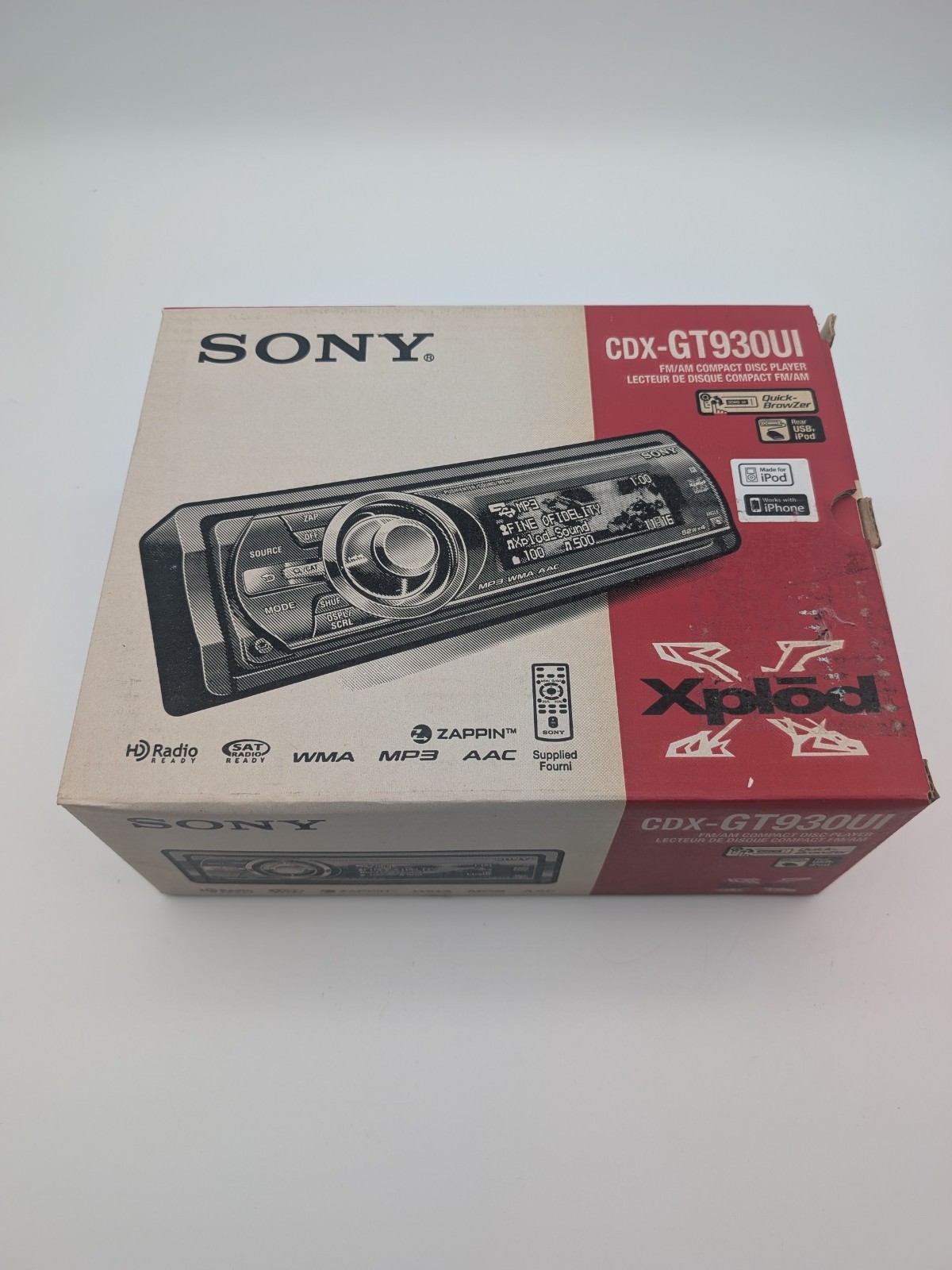 NOS Sony CDX-GT930UI Old School Car Stereo Receiver AM/FM CD Player NEW