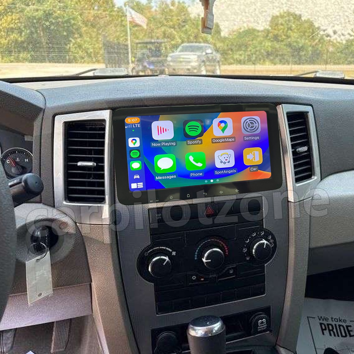 Wifi CarPlay Android 15.0 Radio GPS Stereo 64G For Jeep Grand Cherokee 2005-2011