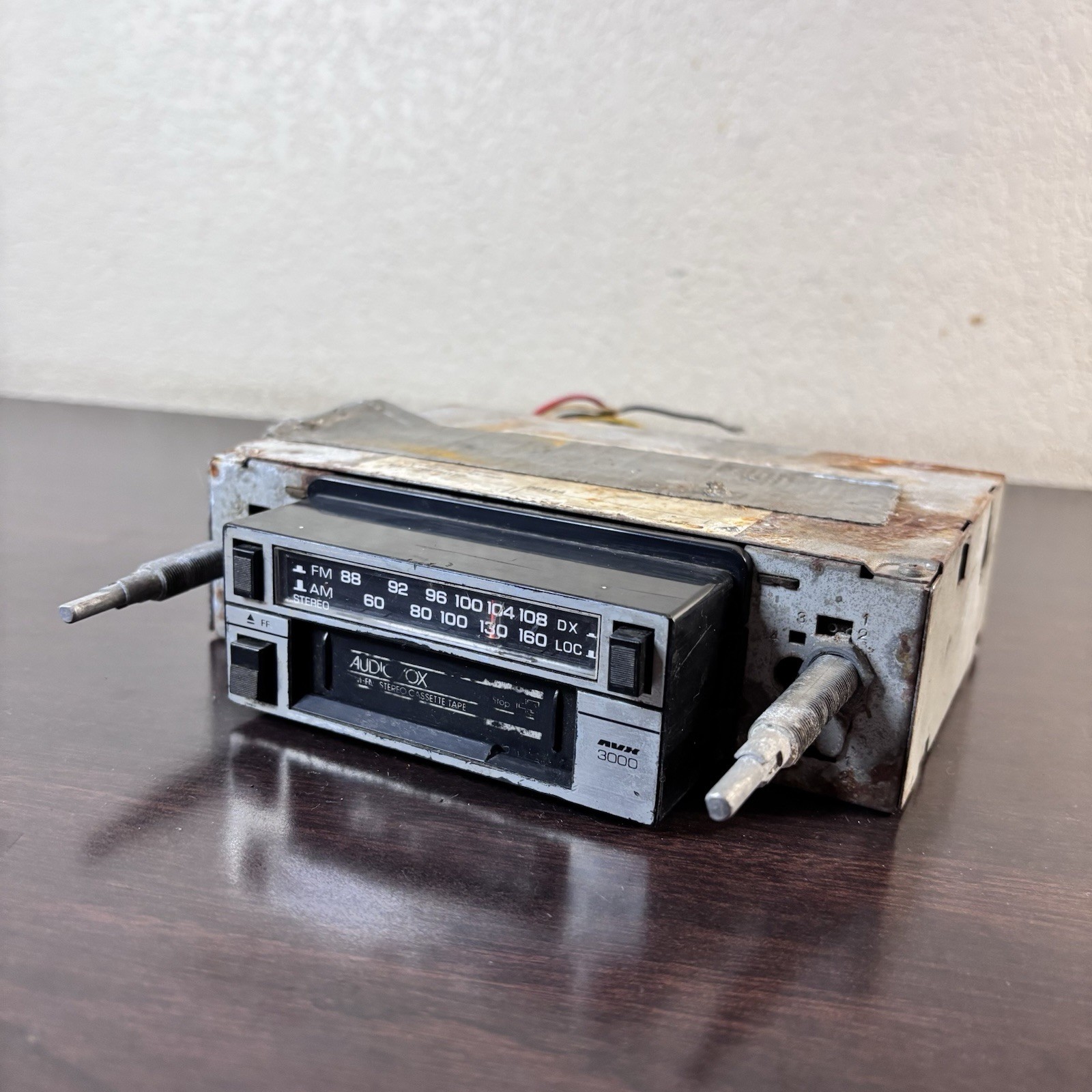 Vintage 1985 NOS Car AM FM Cassette Player AVX 3000 by Audiovox Untested/As Is
