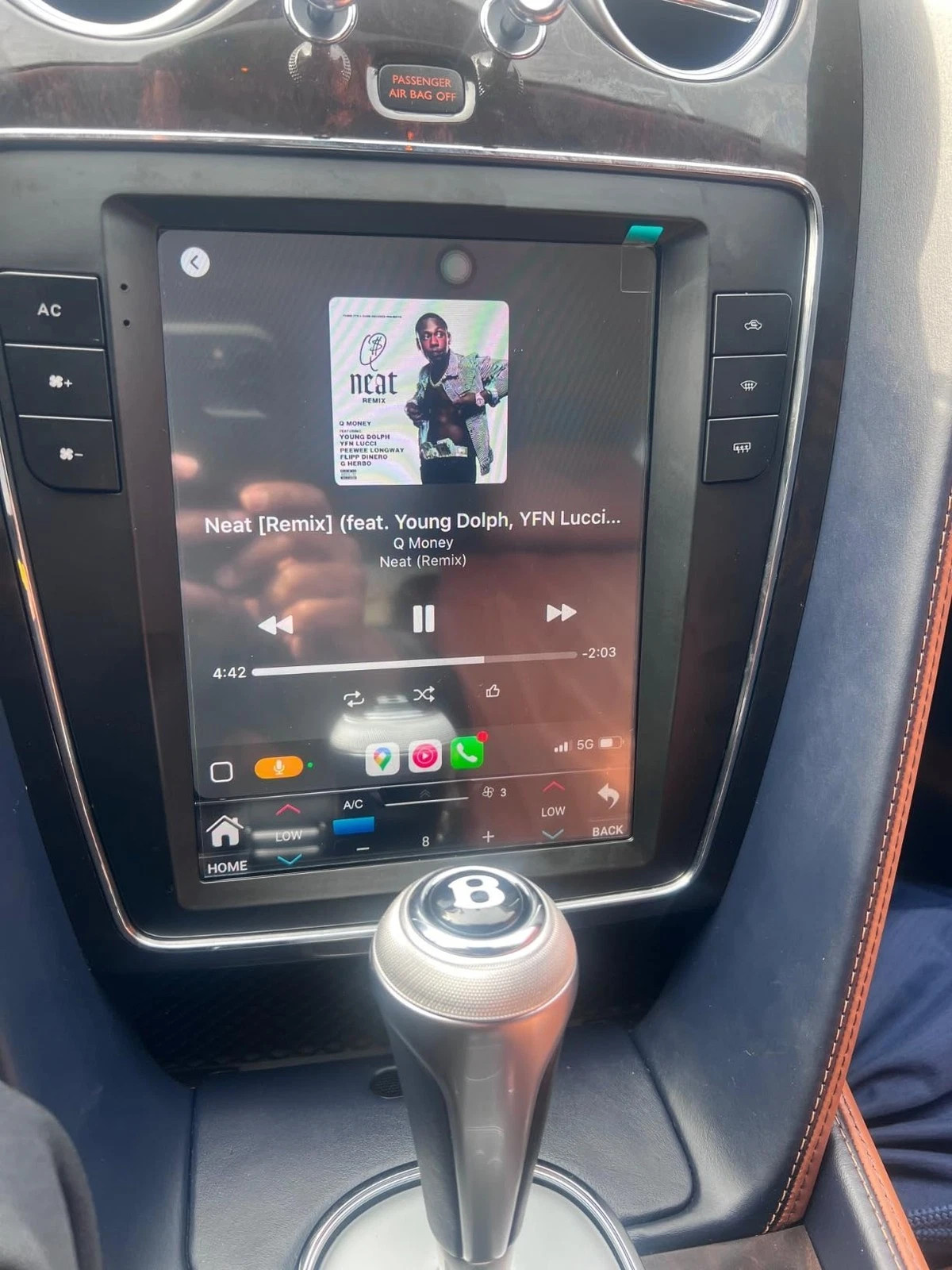 Android Tesla Vertical Screen Car-Play Radio For Bentley Flying Spur 2012-2019
