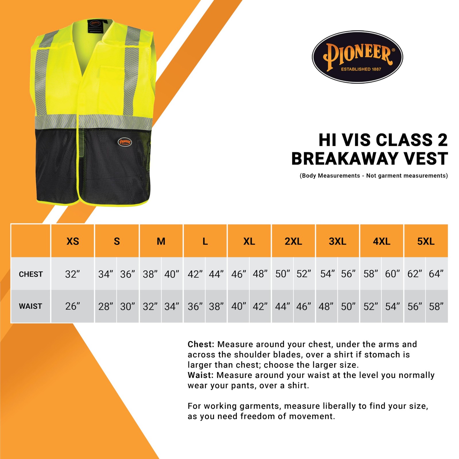 Hi Vis Breakaway Vest for Men & Women – High Visibility Class 2 Safety Vest w…