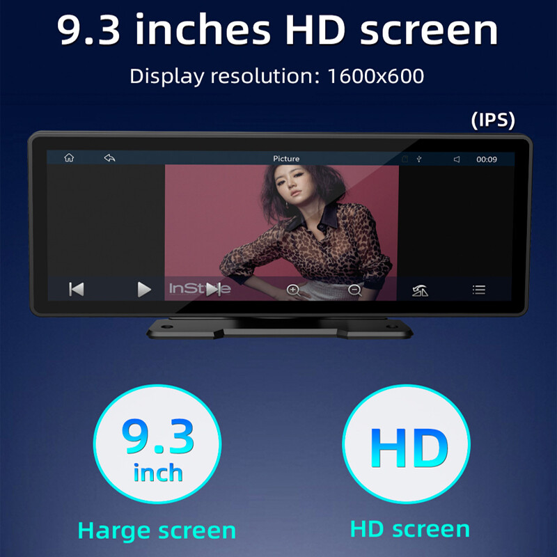 Portable Wireless Carplay AndroidAuto Touchscreen 9″ Car Stereo Bluetooth Camera