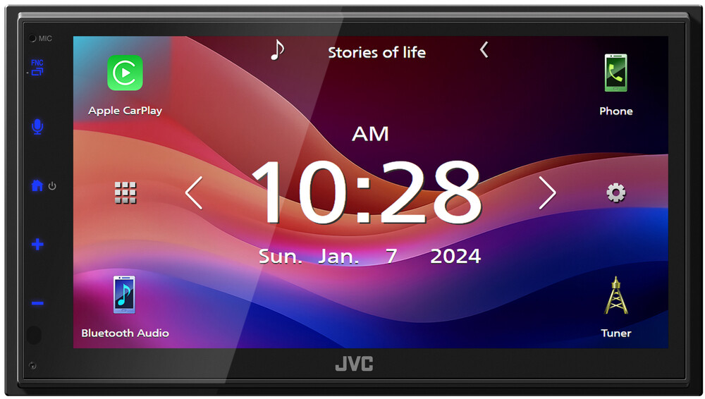 JVC KW-M590BT 6.8″ Double DIN Multimedia Receiver + License Plate Camera