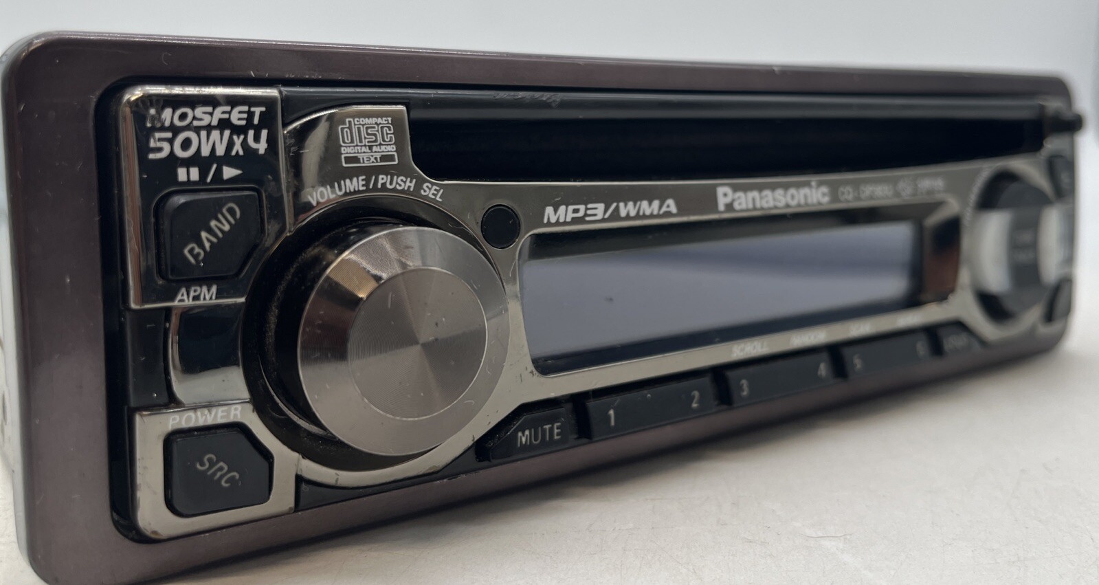 Panasonic CQ-DP383U Car Stereo CD Player 50Wx4, MP3/WMA Sirius Ready Untested