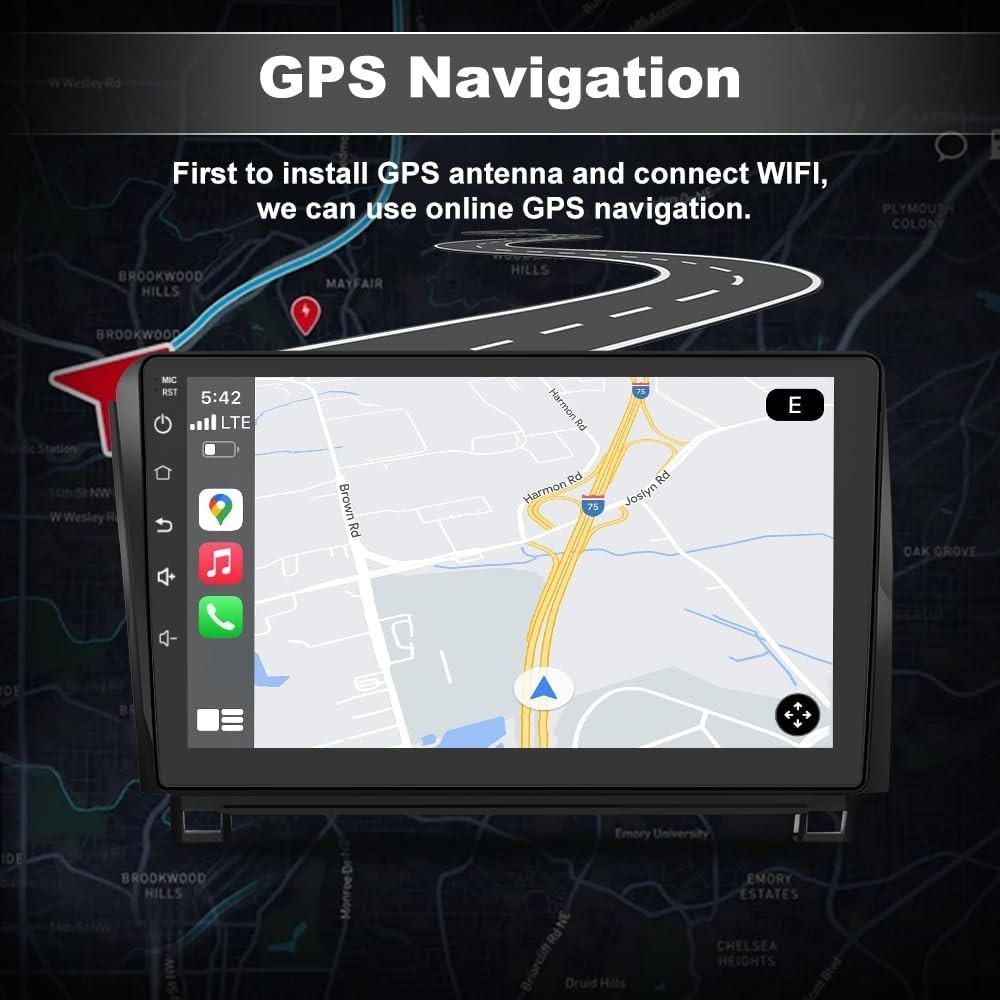 10.1″ 64G Android Auto Carplay for Toyota Tundra 2007-2013; Sequoia 2008-2018