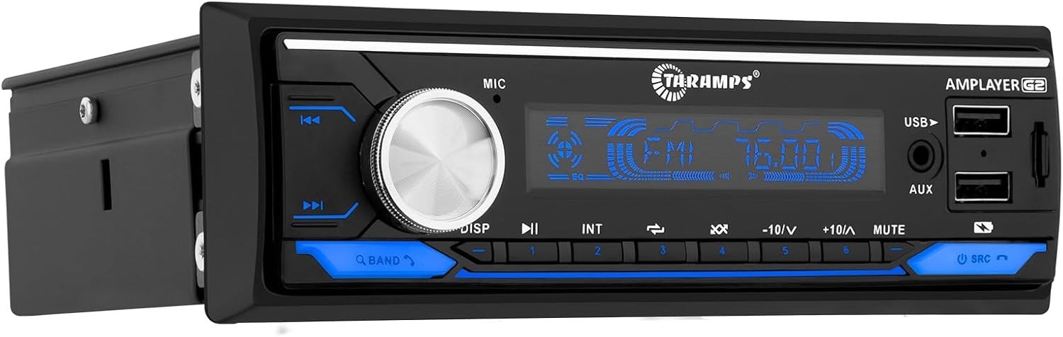 Taramps Amplayer Audio Processor G2 2 Ohm 400W RMS Compact RGB Bluetooth Stereo