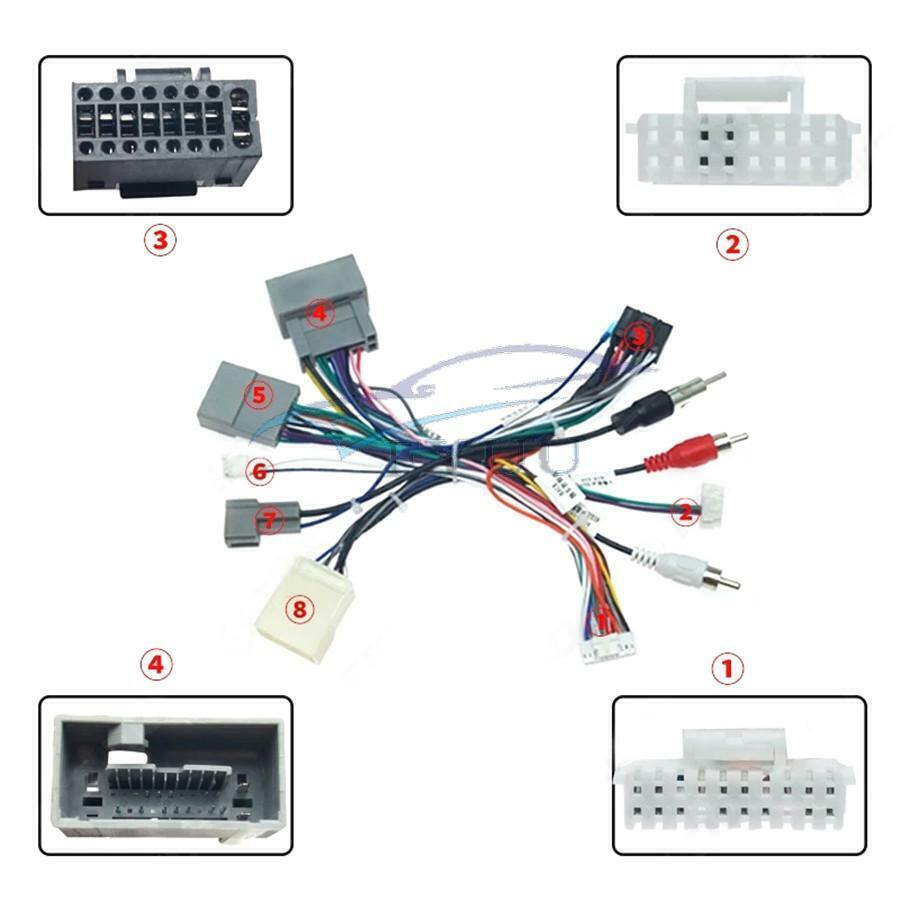16Pin Android Radio Power Cable Adapter w/ Canbus Box For Honda Civic CRV 12-15
