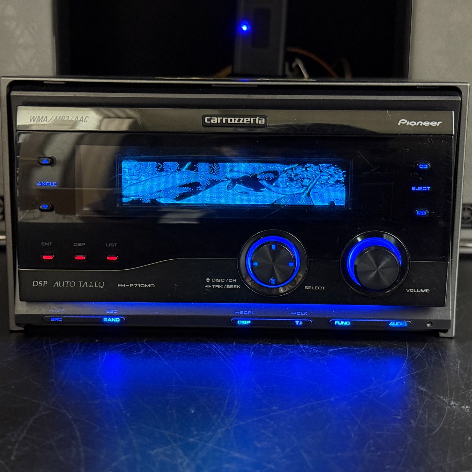 Carrozzeria Pioneer FH-P710MD 2DIN CD MDLP Player w/CD-IB10 iPod Adapter Tested