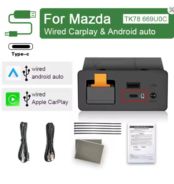 Mazda TK78-66-9U0C-KIT Carplay Retrofit Kit Carplay Android Auto System Upgrade