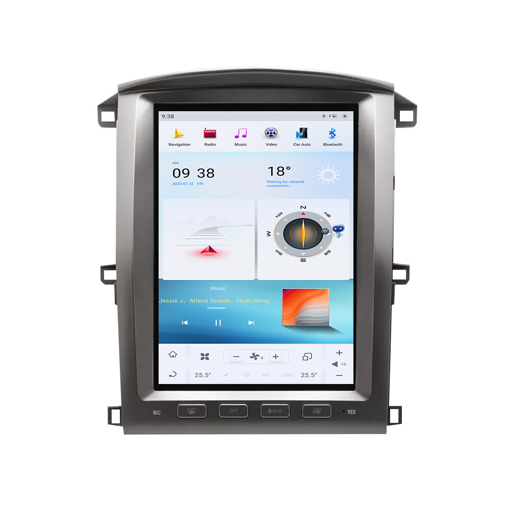 12.1″Car Video Player for Toyota Land Cruiser 2003-2007(LC100) Radio WiFi SWC FM