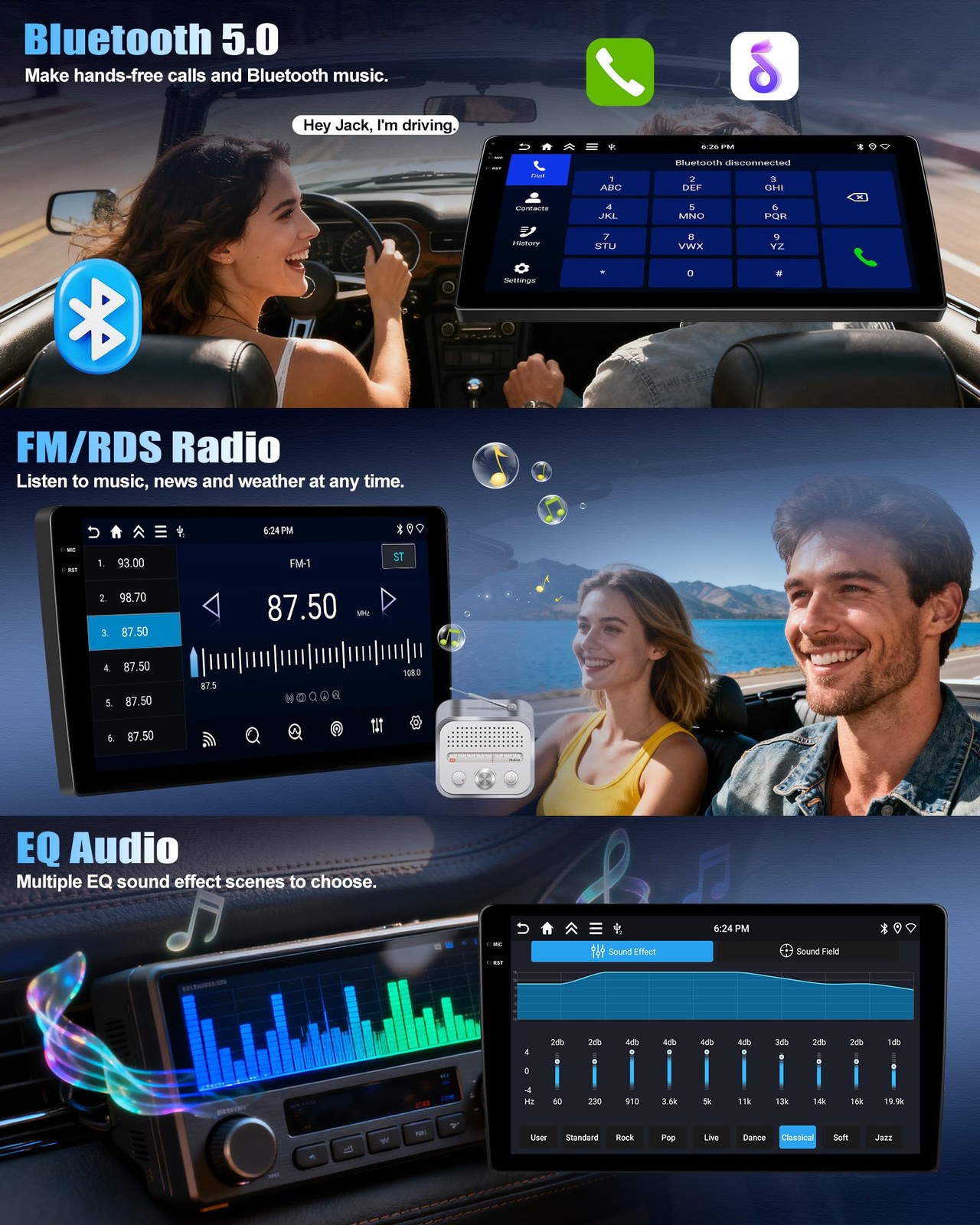 Unitopsci 464G Android 15 Car Stereo For Lexus Es 2001-2005 Es250/300/330