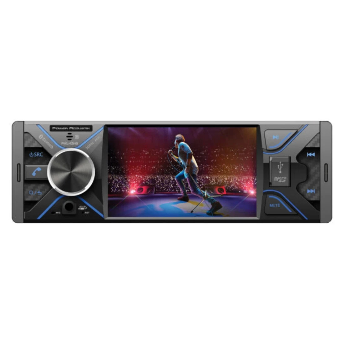 Power Acoustik PML-43HB Bluetooth Digital 1080P Receiver 4.3″ Android Mirroring